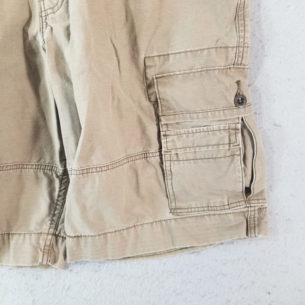 Levi's cargo shorts men's 31x11 brown heavy cotton outdoor Urban long hiking
